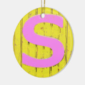文字s セラミックオーナメント (左)