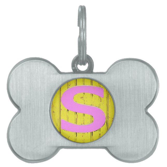 文字s ペットネームタグ (正面)