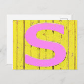 文字s ポストカード (正面/裏面)