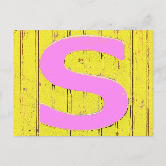 文字s ポストカード (正面)