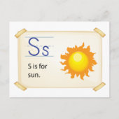 文字S ポストカード (正面)