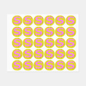 文字s ラベル (シート)