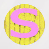 文字s ラベル (デザイン1)