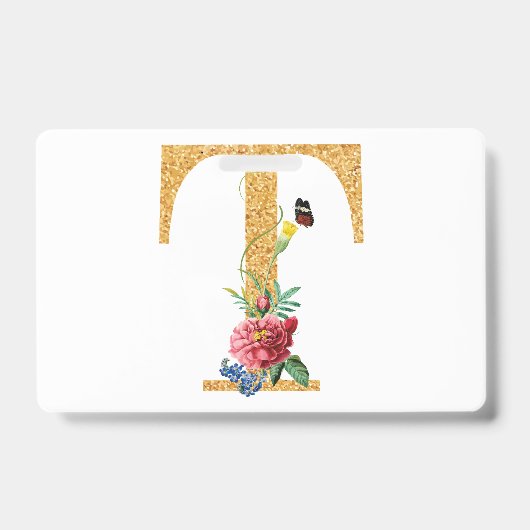 文字t バッジ (正面)