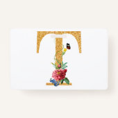 文字t バッジ (正面)