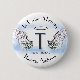 文字T |名前の追加 |記念 缶バッジ