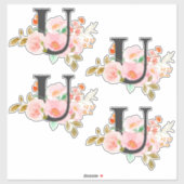 文字U シール (シート)