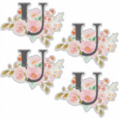 文字U シール (正面)