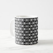 文字Vパタはっきりしたーン文字 コーヒーマグカップ (正面左)