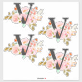文字V シール (シート)