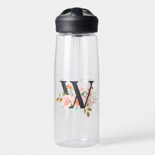 文字W ウォーターボトル (正面)