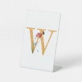 文字w 台座サイン (正面)