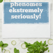 文字xフェノームks音韻論 キッチンタオル (折り畳み)