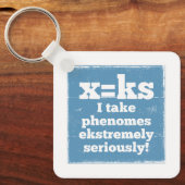 文字xフェノームks音韻論 キーホルダー (正面)