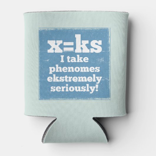 文字xフェノームks音韻論 缶クーラー (正面)