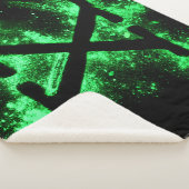 文字X緑アルファベット シェルパブランケット (3/4)