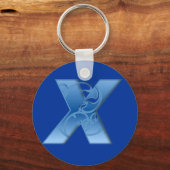 文字X キーホルダー (正面)