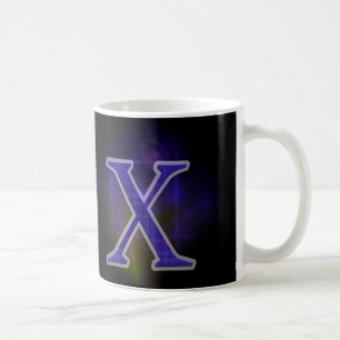 文字X コーヒーマグカップ