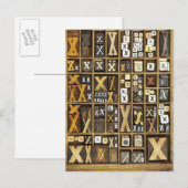 文字X ポストカード (正面/裏面)