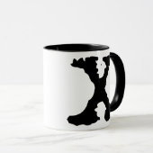 文字X マグカップ (正面右)