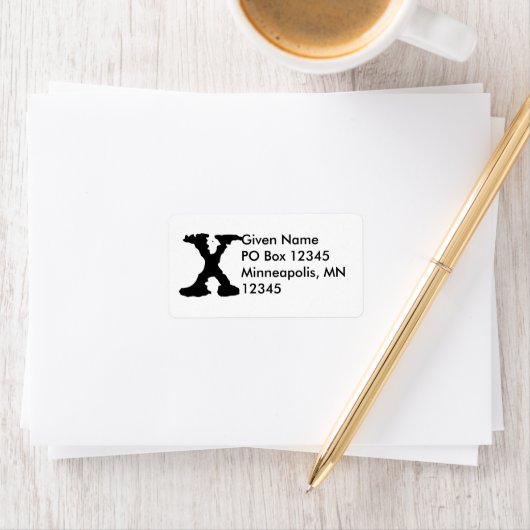 文字X ラベル (インサイチュ)