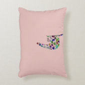 文字'YOD' アクセントクッション (正面(垂直))