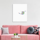 文字'YOD' キャンバスプリント (インサイチュ (リビング))