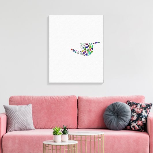 文字'YOD' キャンバスプリント (インサイチュ (リビング))