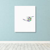 文字'YOD' キャンバスプリント (インサイチュ (ウッドフロア))