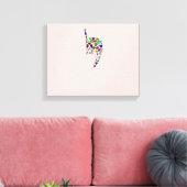 文字'YOD' キャンバスプリント (インサイチュ (リビング))