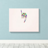 文字'YOD' キャンバスプリント (インサイチュ (ウッドフロア))