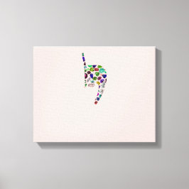 文字'YOD' キャンバスプリント