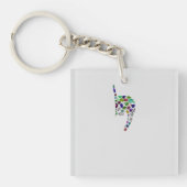 文字'YOD' キーホルダー (正面)