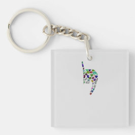 文字'YOD' キーホルダー