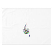 文字'YOD' テーブルクロス (正面(横))