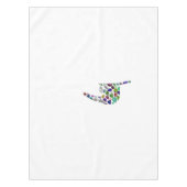 文字'YOD' テーブルクロス (正面)