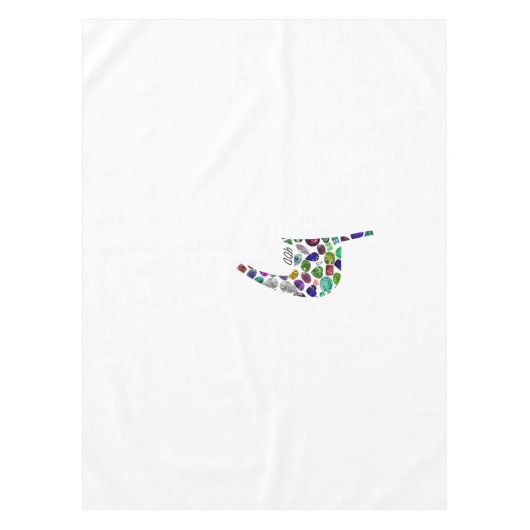 文字'YOD' テーブルクロス (正面)