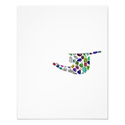 文字'YOD' フォトプリント            (正面)