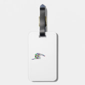 文字'YOD' ラゲッジタグ (裏面縦)