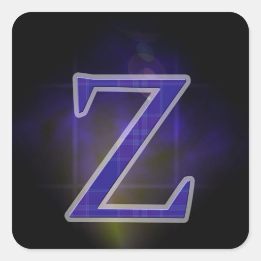 文字Z スクエアシール (正面)