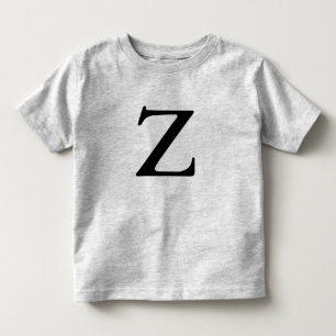 文字Z (黒モノグラムの)のTシャツ トドラーTシャツ