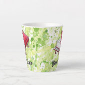 文学とミュージカルのインスピレーションのパーソナライズ カフェラテマグ (正面)