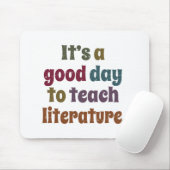 文学の先生の贈り物教えが楽しい日だ マウスパッド (マウス)