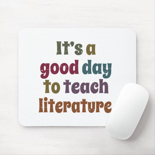 文学の先生の贈り物教えが楽しい日だ マウスパッド (マウス)