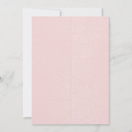 文学をテーマにした本Our Next Chapterベビーシャワー 招待状 (裏面)