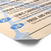 文学カレンダー1月ポスター ポスター (角)