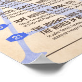 文学カレンダー12月ポスター ポスター (角)