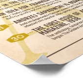 文学カレンダー6月ポスター ポスター (角)