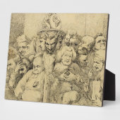 文学キャラクターがメダのまわりにリオンを集める フォトプラーク (側面)