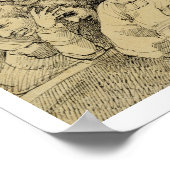 文学キャラクターがメダリオンのまわりにを結成 ポスター (角)